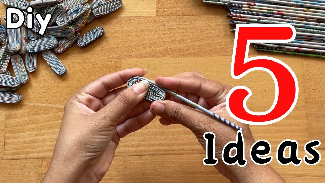 5 Genius DIY Ideas using Newspaper || Best Out of Waste Ideas