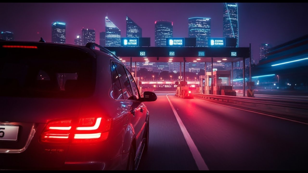 🌙 Night Drive from Skanda Vale to Crawley | Peaceful UK Motorway Journey in 4K - Part 2