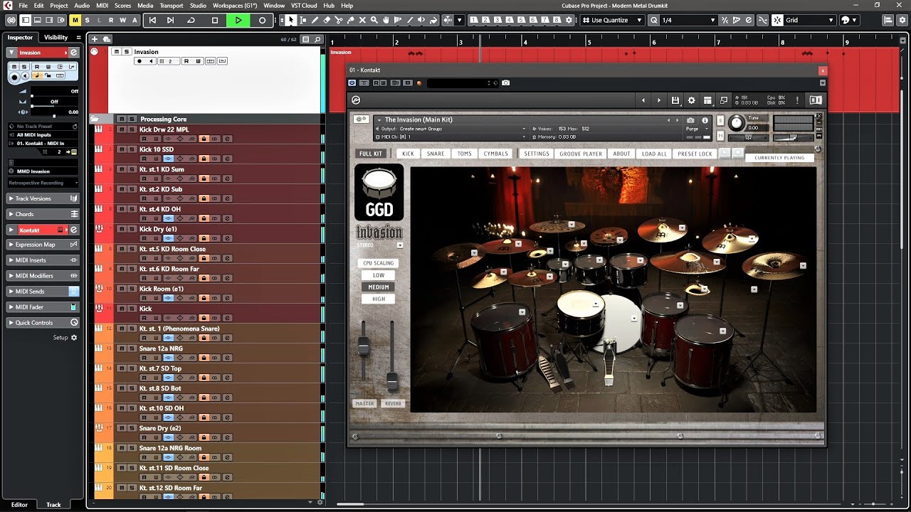 Modern Metal Drumkit [with GGD Invasion, SSD5 and Phenomena samples]