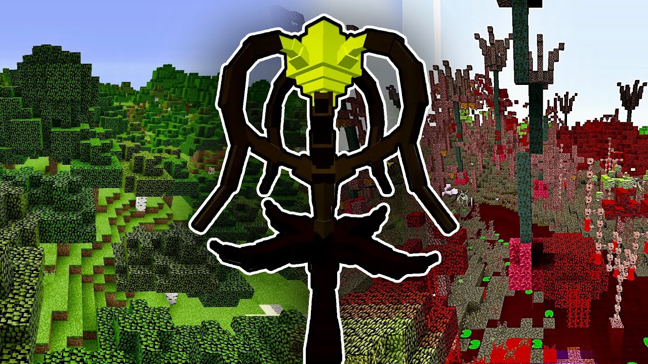 I left PARASITE TREE and GOT PARASITE BIOME Scape and Run parasites minecraft