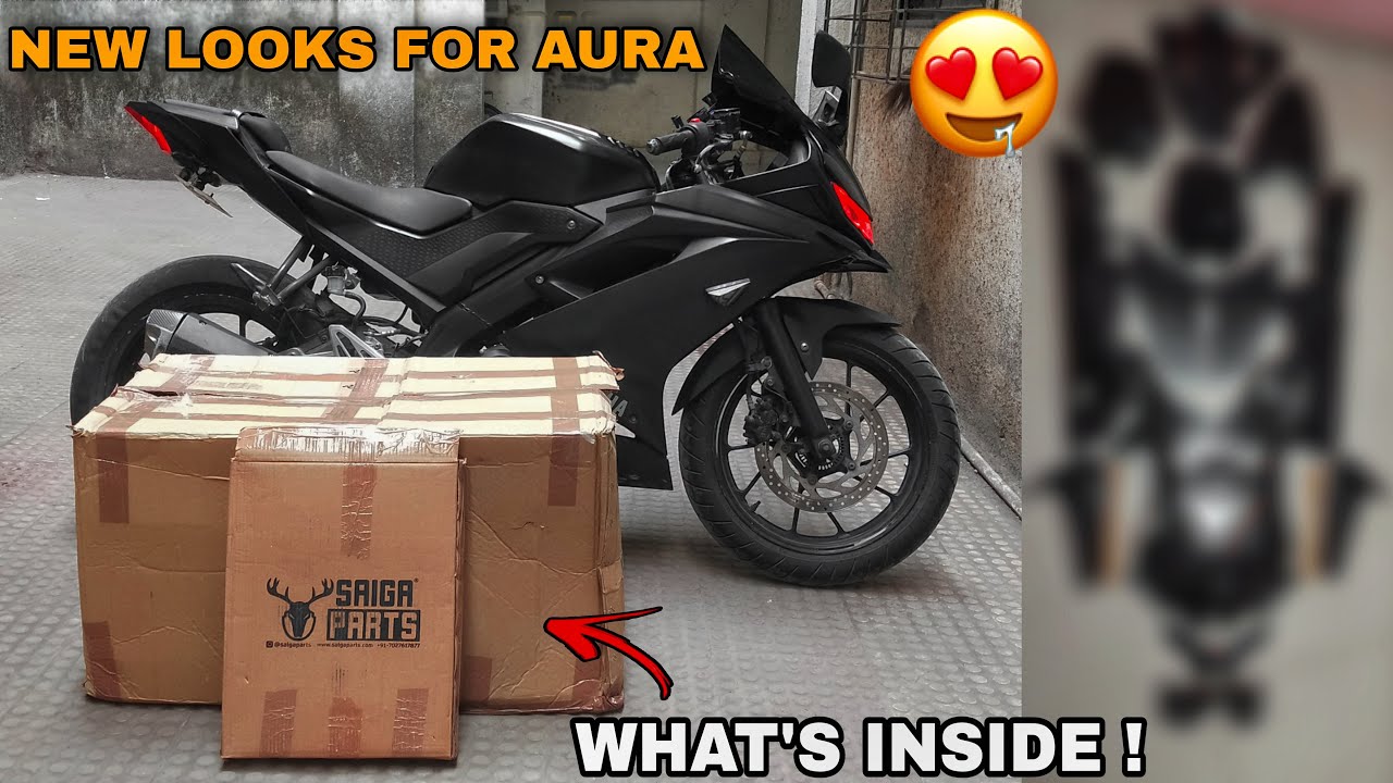 Unboxing R15 v3 MotoGP Kit Of Saiga Parts | New Looks For My Aura | R15 v3 Modification