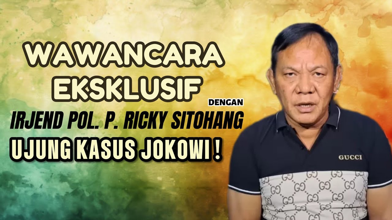 IRJEND POL P. RICKY SITOHANG: DENGAN CARA APAPUN SEMUA YANG BENAR SALAH DIMATA MEREKA !