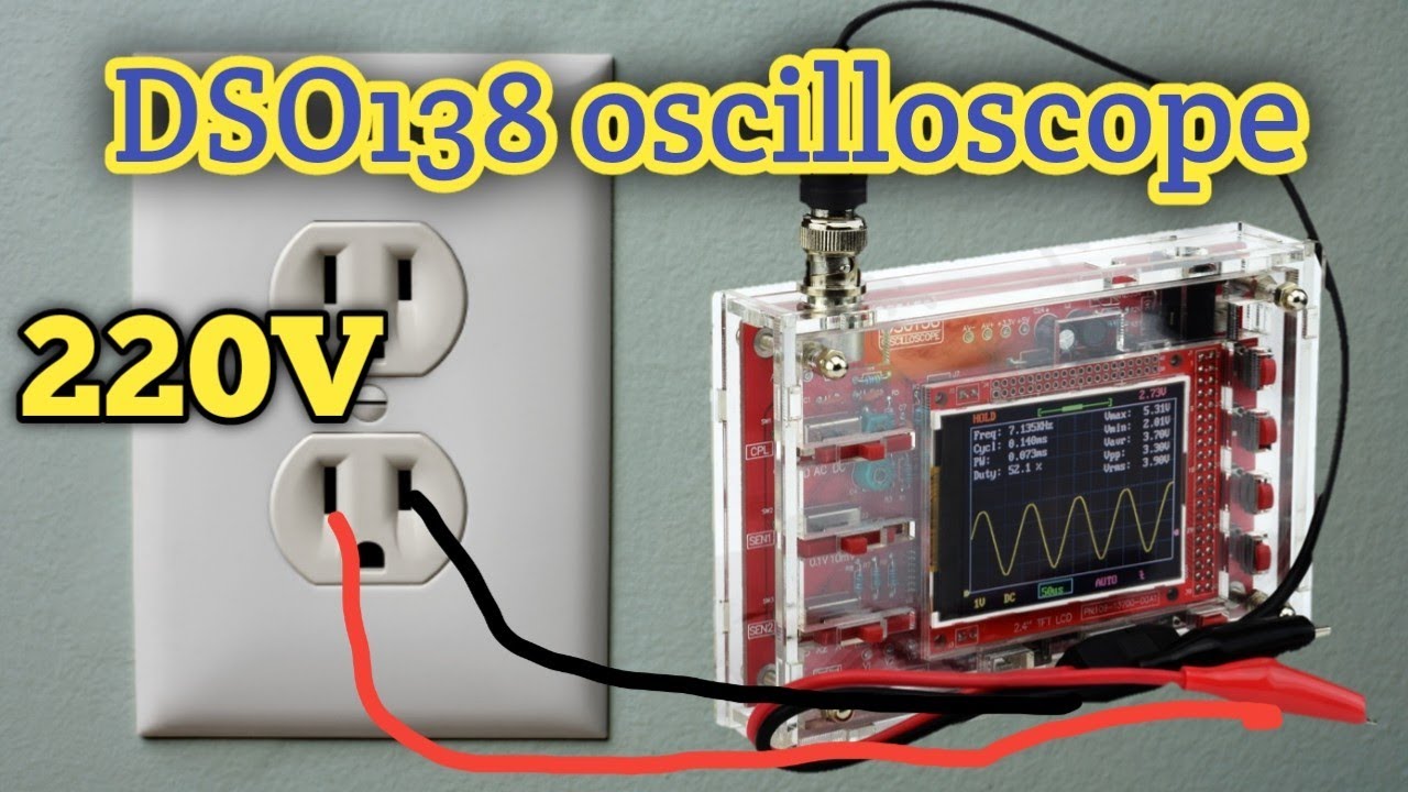 HOW TO TEST 220V AC | OFF GRID (AC SOURCE) USING DSO138 OSCILLOSCOPE | DIY TEST PROBE ADAPTOR