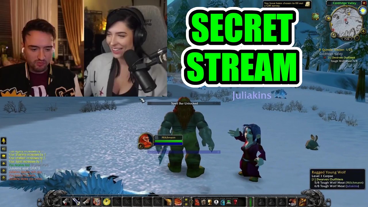 Julia and Arther's First Kiss On Stream