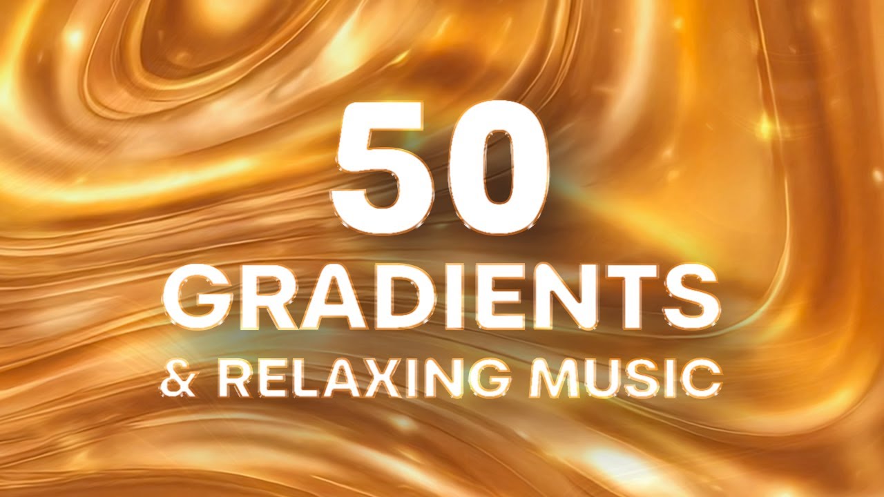 Calming Tone for Sleep, Study & Relaxation with Gold Abstract Swirls #4k