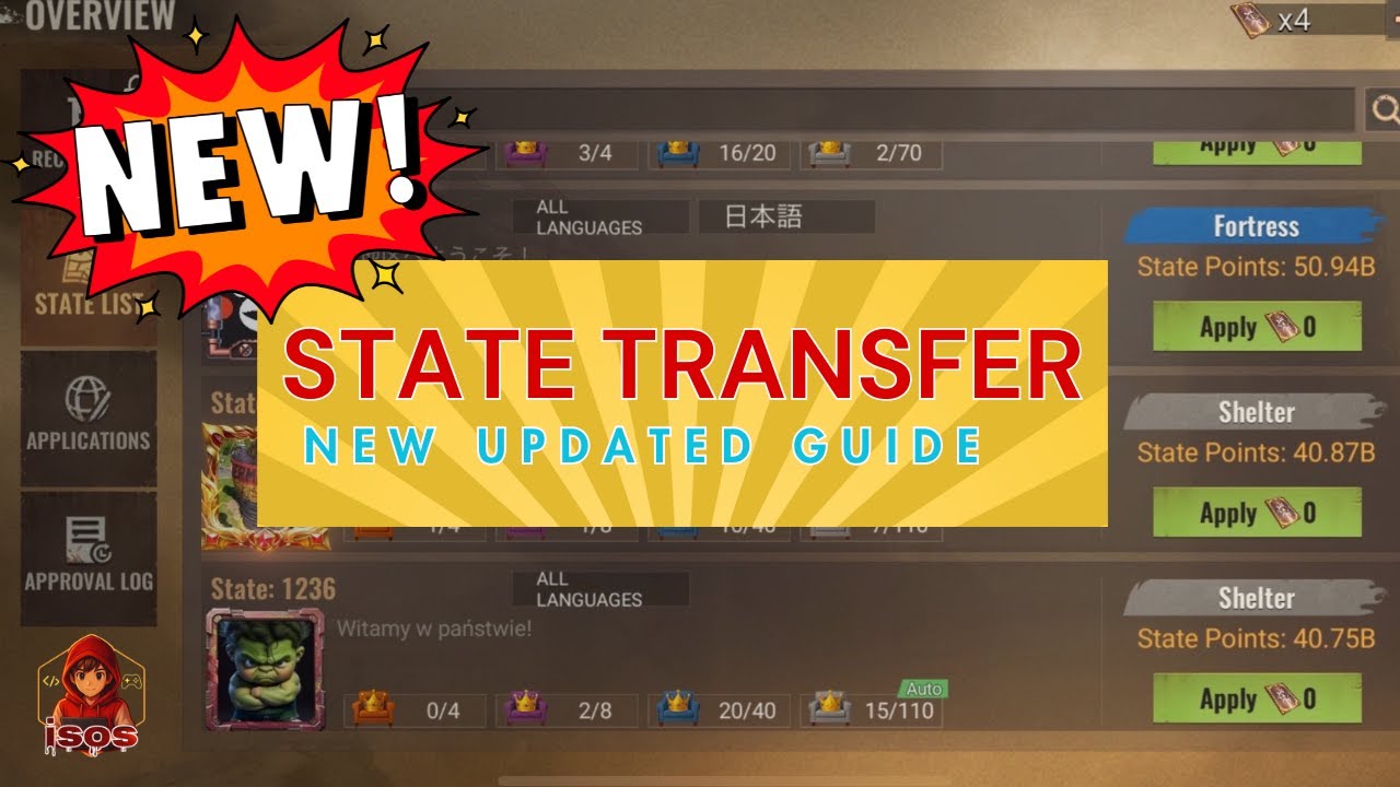 IMPORTANT: State Transfer Changes | Auto-Transfer + Full Instructions - State of Survival