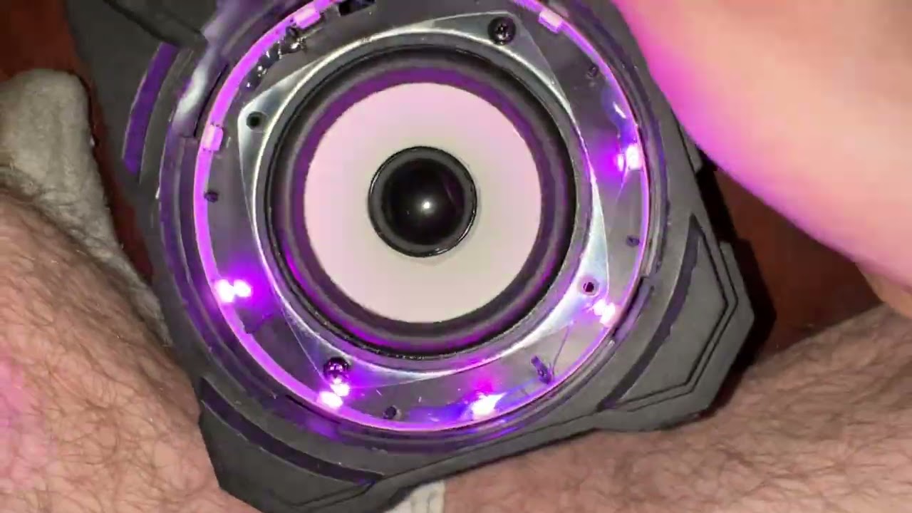 2Boom ring light speaker excursion