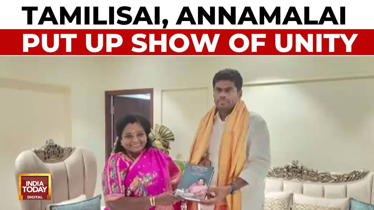 After Shah Reprimands Tamilisai, Tamilisi, Annamalai Put Up Show Of Unity | India Today