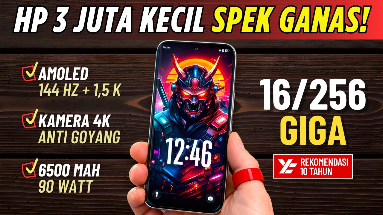 5 Rekomendasi HP 3 JUTAAN TERBAIK [3 - 3,5 JUTA] Februari 2026