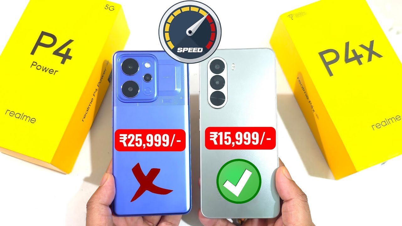 Тест скорости Realme P4 Power против Realme P4x 🔥🔥🔥 #realmep4power #realmep4pro