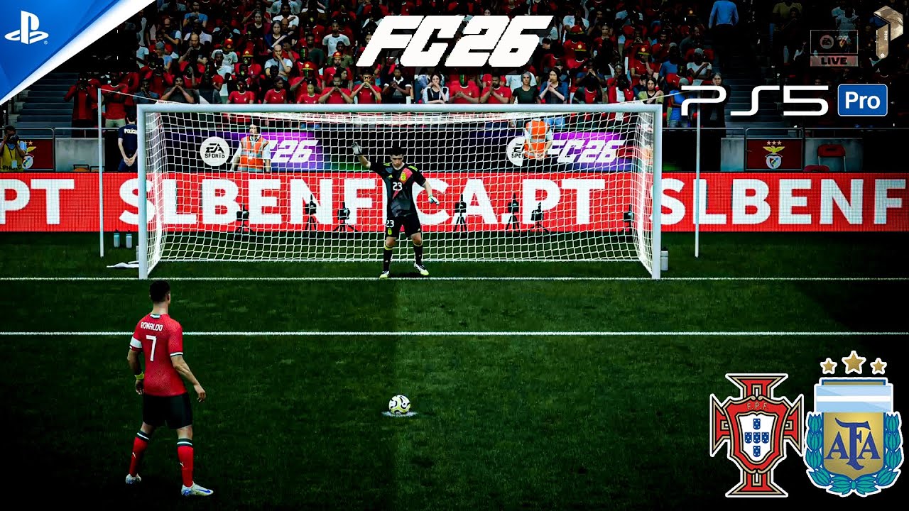 EA Sports FC 26 PS5 Pro | Penalty Shootout Portugal vs Argentina | #fc26 #ronaldo #messi #ps5 #viral