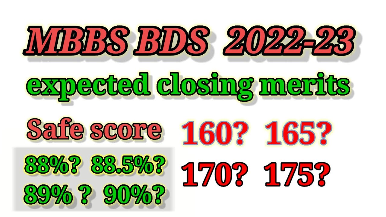 MBBS BDS 2022- 23 expected closing merits || Nmdcat 2022 latest news || UHS cut off
