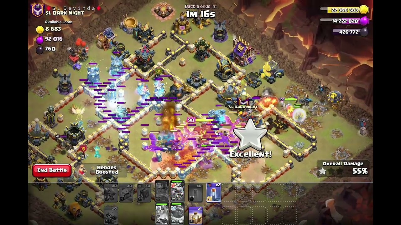 TH17,,,,Attack Strategy!!!!Mirror attack,,,in Classic War....✌