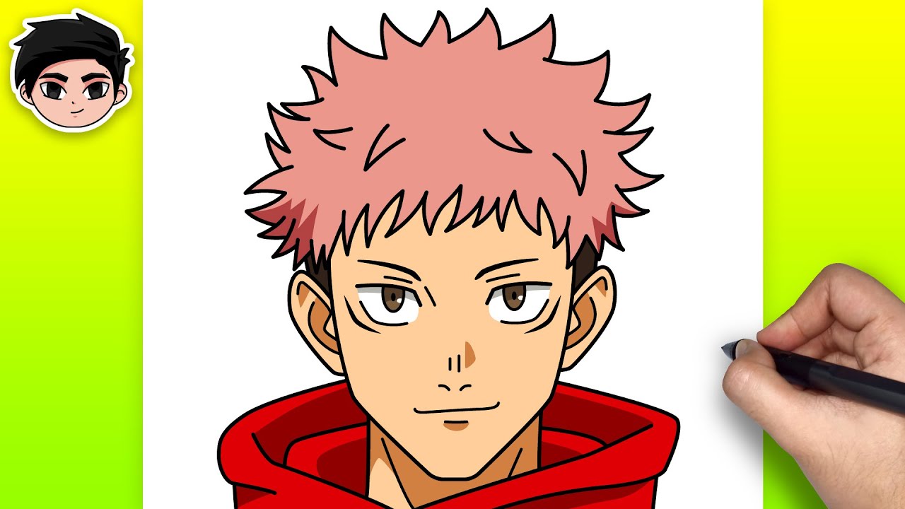 How to Draw YUJI ITADORI from Jujutsu Kaisen | Easy Step-by-Step
