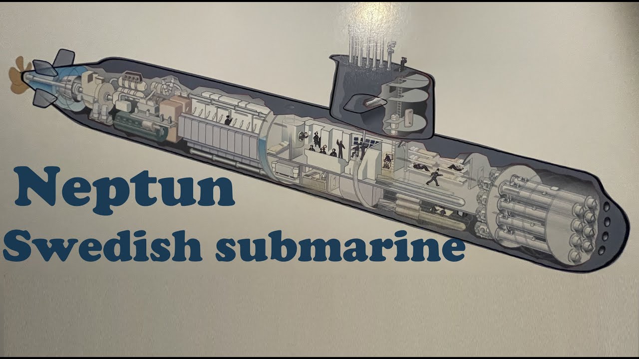 Scandinavia through our eyes. Neptun, Swedish submarine. Marinmuseum in Karlskrona. Sweden.