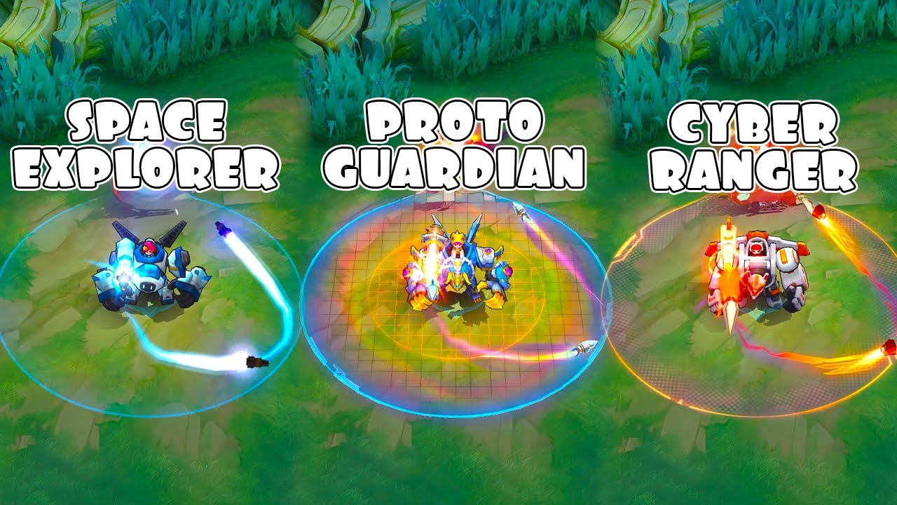 Jawhead Space Explorer VS Proto Guardian VS Cyber Ranger | Skin Comparison