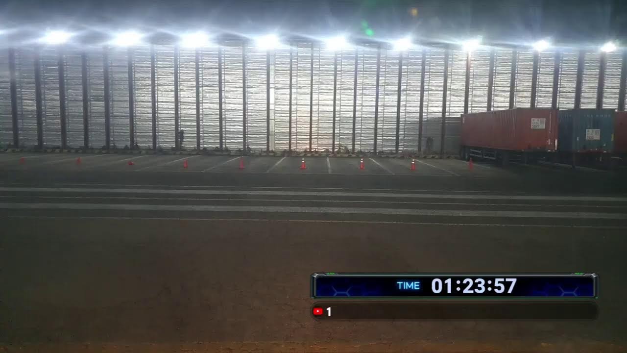유로트럭 트레일러 드라이브 방송 택배 받으러 옥천 가즈아 Container Trailer 40FT Drive Livestreaming