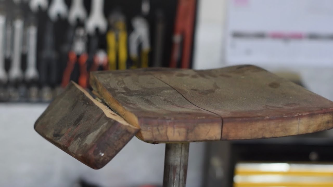 NO VAS A CREER ESTA RESTAURACION DE UN TABURETE DE 1960 / PROYECTO MUEBLE