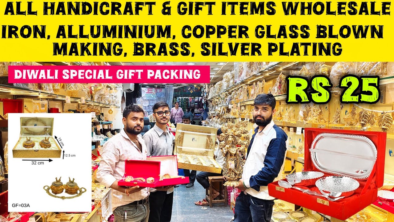 Diwali Gifts items Wholesale Market Showe piece God figures Alluminium Copper Glass blown Silver 