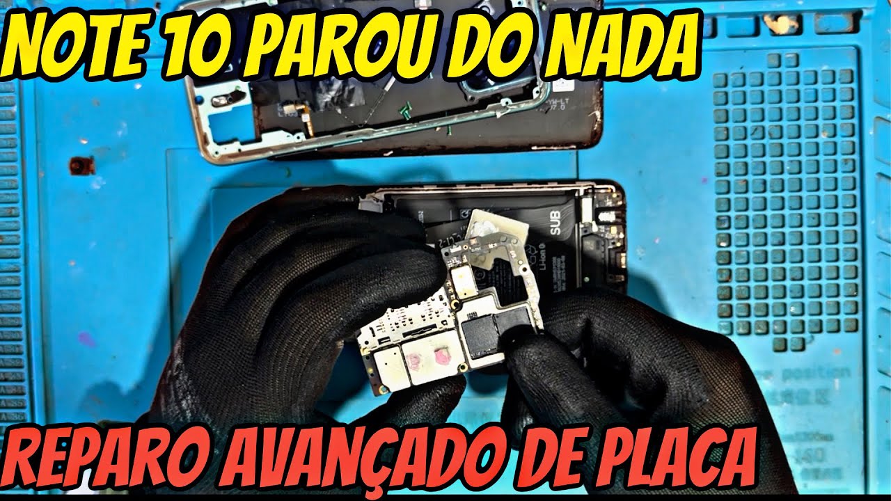 Xiaomi Note 10 Parou de ligar do nada | Reparo avan&ccedil;ado da placa | Dicas e solu&ccedil;&otilde;es do problema