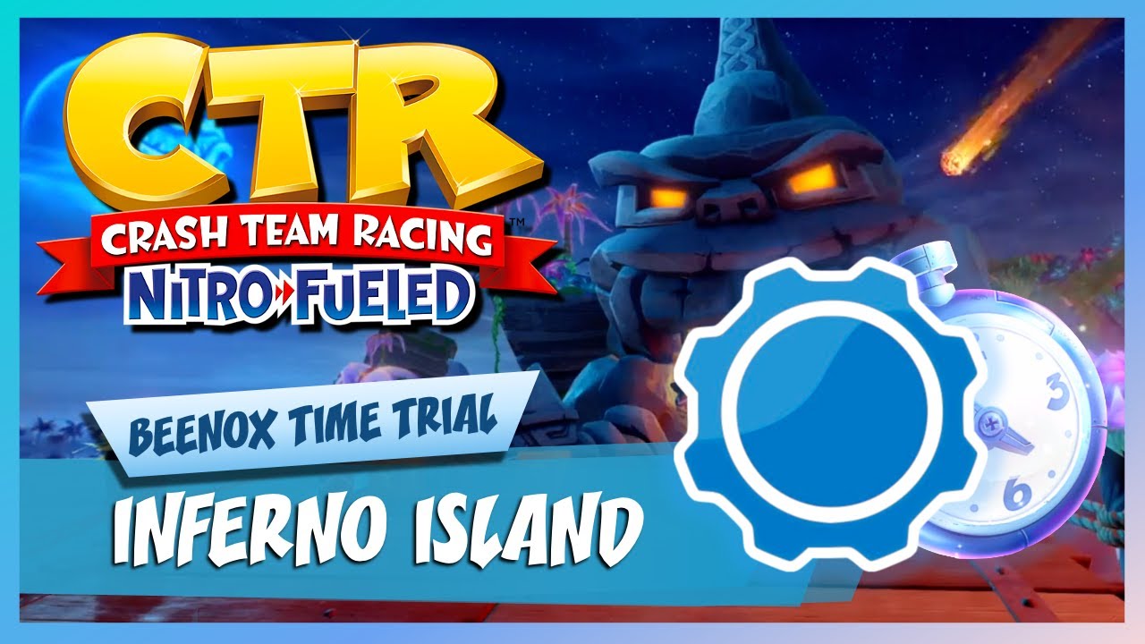 Inferno Island - Developer Time Trial  (1:34:25 vs 1:35:93) | Crash Team Racing Nitro-Fueled