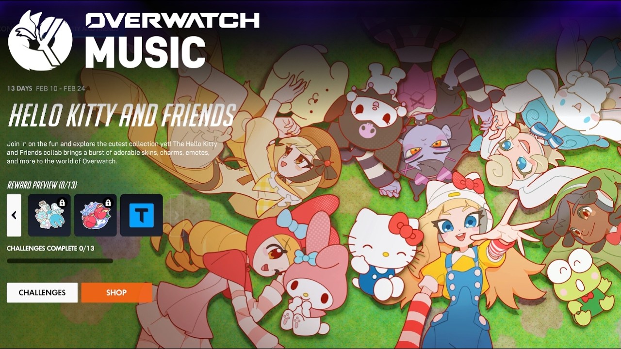 Hello Kitty и друзья | Музыка из меню событий Overwatch