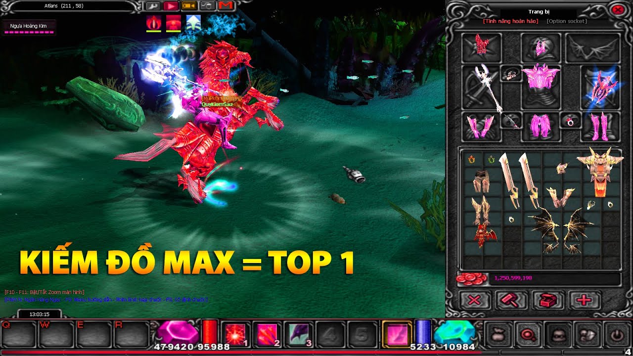 Cày Reset nhận đồ Full Thần 400 = TOP 1 - Lê Minh Hài