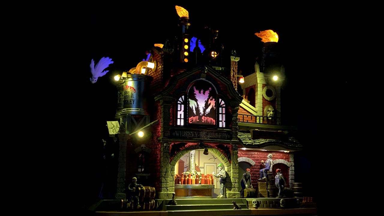 Lemax Spooky Town Evil Spirits Whiskey Distillery - NEW for 2021!