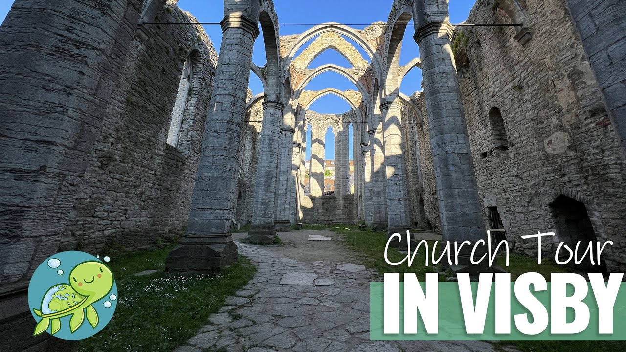 GOTLAND BIKETOUR - VISBY, OLD TOWN, ST KATARINA, DROTTENS, ST LARS