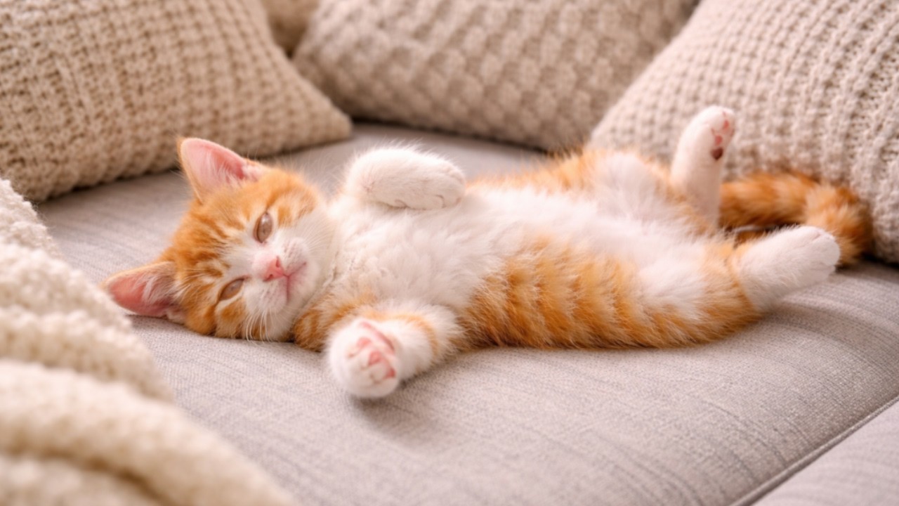 In nur wenigen Minuten einschlafen. 2 Stunden Katzenschnurren mit Blackscreen #sleep #cat #fyp