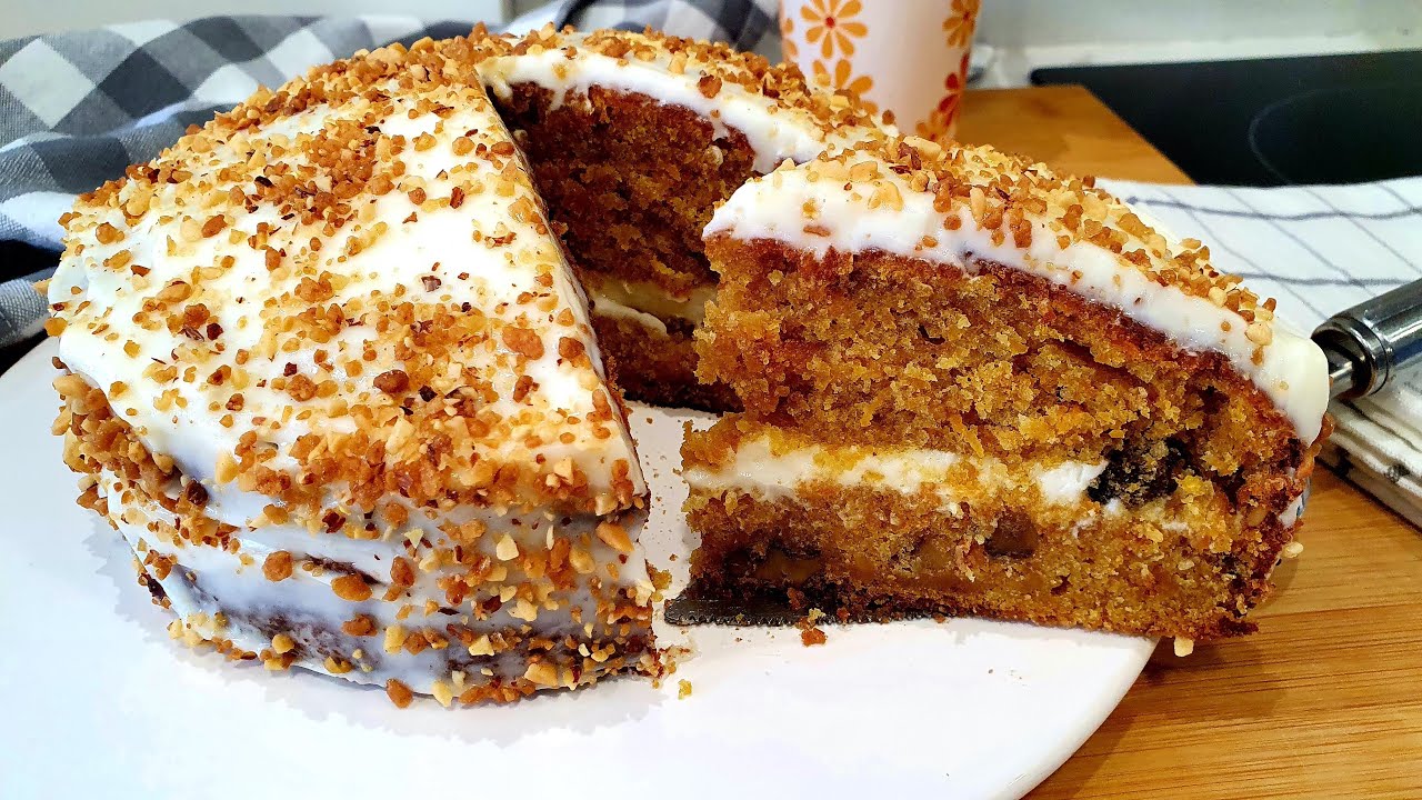Tarta de zanahoria muy fácil. Una de las mejores tartas que hayamos probado !!!