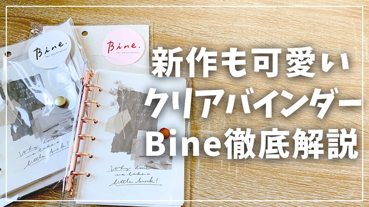 【手帳】可愛いBineに新作登場！上手な使い方を徹底解説！【システム手帳 バイン】