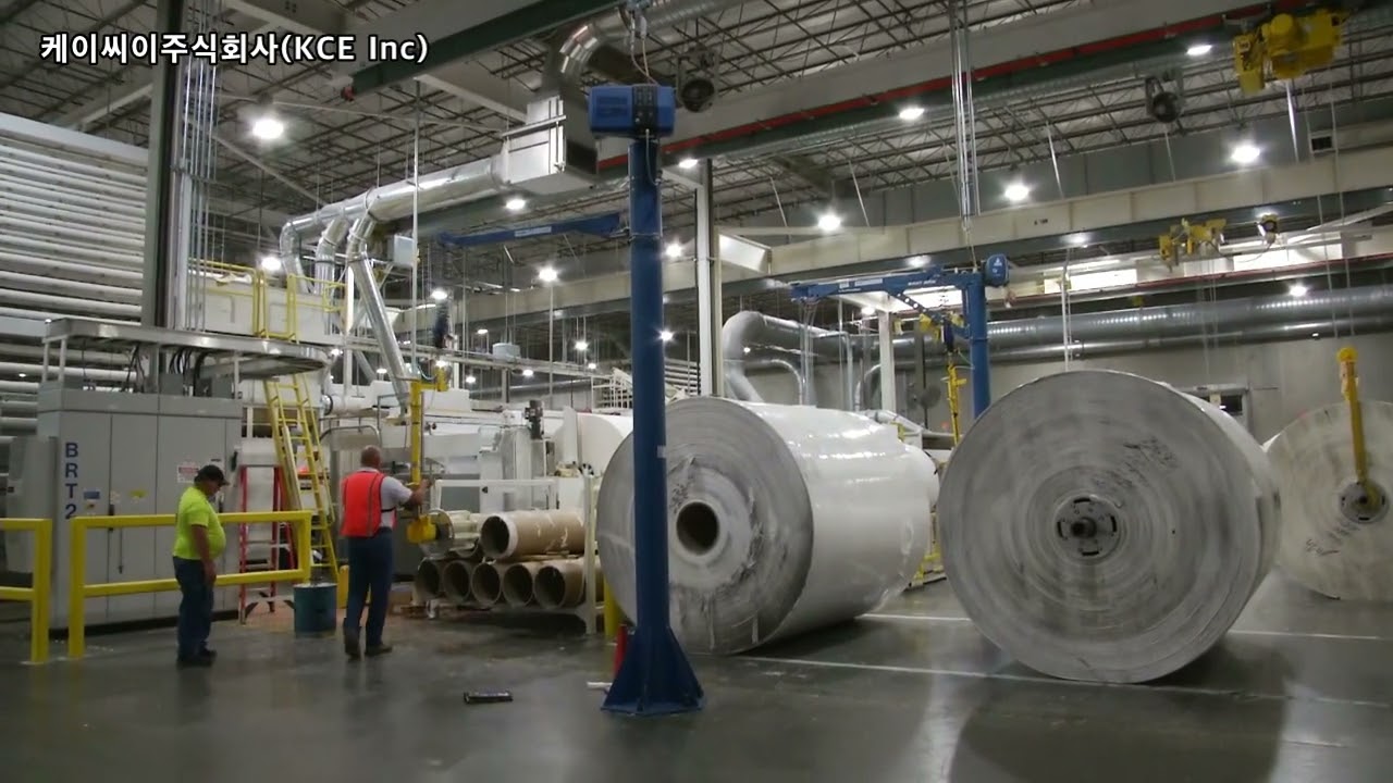 케이씨이(KCE INC)크레인 - Easy Arm Roll Handling for Paper Manufacturer