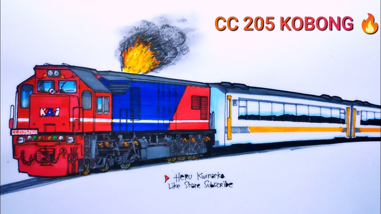 CC205 KOBONG Train, Как рисовать индонезийские поезда