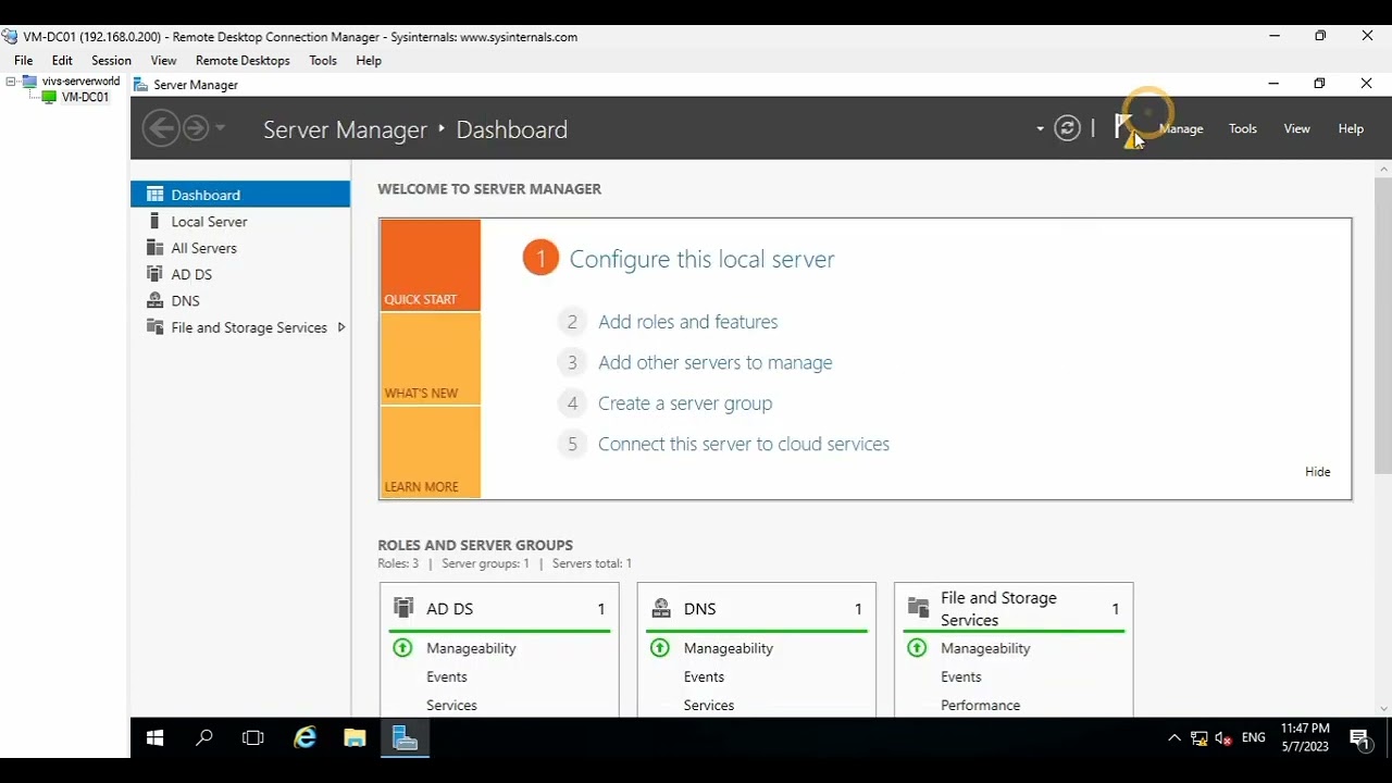 01- Install Active Directory on Windows Server 2016