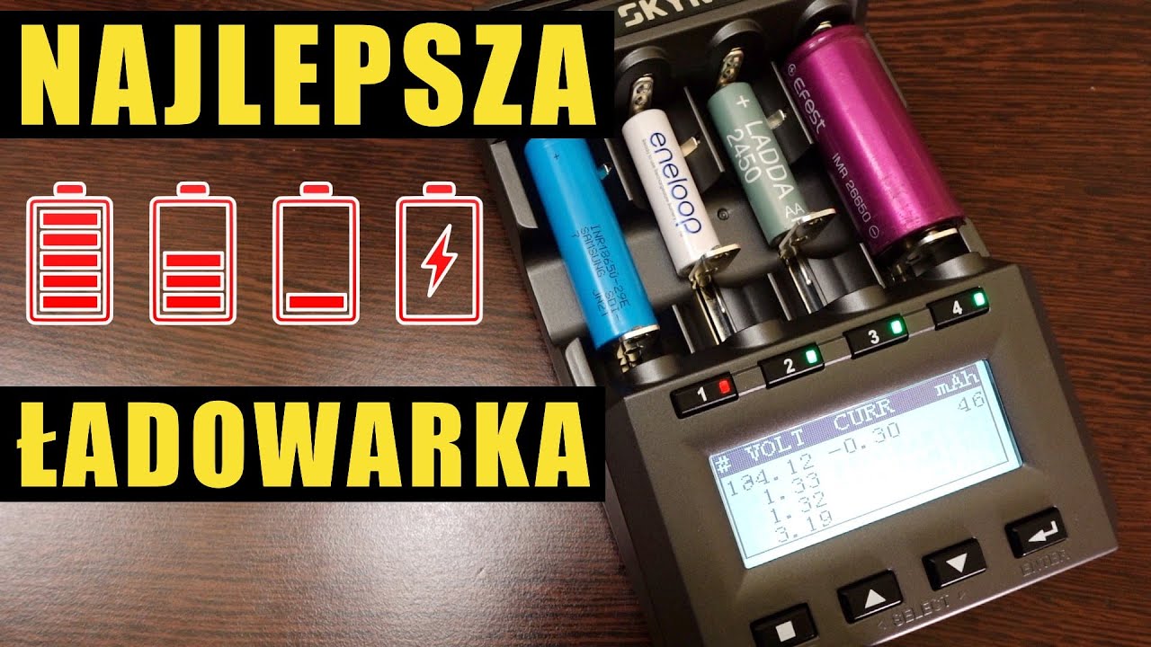 Najlepsza ładowarka do akumulatorów Li-Ion 18650, LiPo, LiFePo4, Eneloop, NiMh - SkyRC MC3000 test