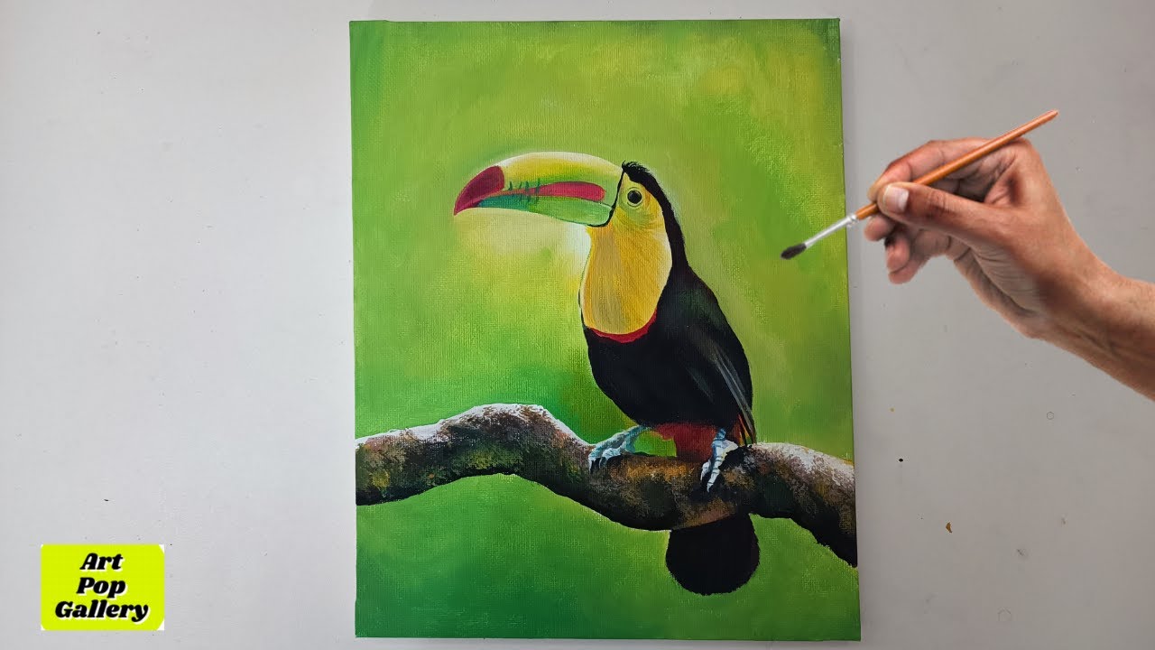 Pintura de un Tucán de la Selva / Art Pop Gallery