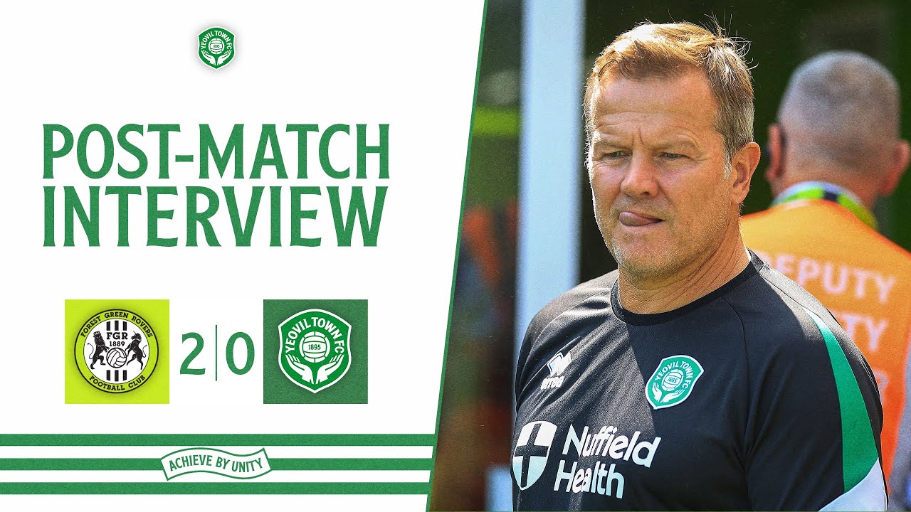 Post-Match | Mark Cooper | Forest Green Rovers 2-0 Yeovil Town