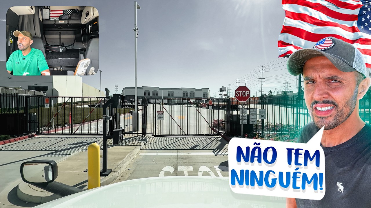 PORTÃO FECHADO!! NÃO VÃO DESCARREGAR E AGORA? 😭🇺🇸