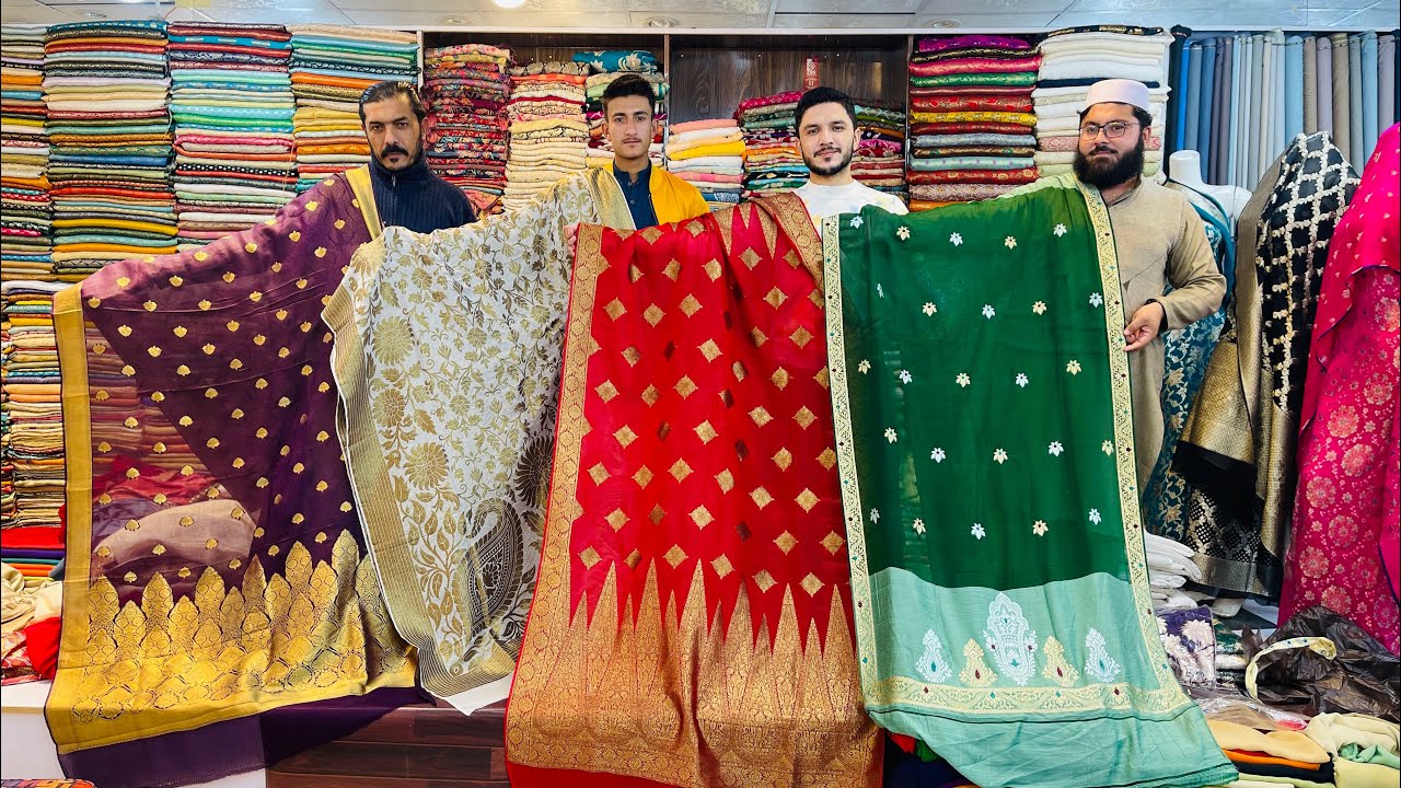 100%Pure Banarsi Suits/Indian Banarsi /Hande Made Banarsi/Banarsi Shawls/New ArrivalsBy Syed Abbas