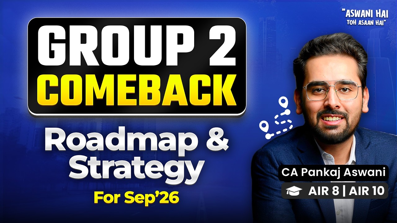 Clear Group 2 in Sep 26 💯 | Comeback Plan & Roadmap | CA Inter May 26 Results | Sep'26 | FMSM