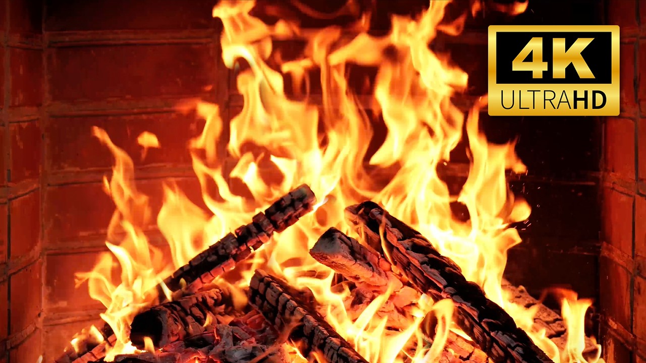 🔥 Fireplace 4K UHD — Real Crackling Fire Sounds & Cozy Relaxing Ambience for Your Home