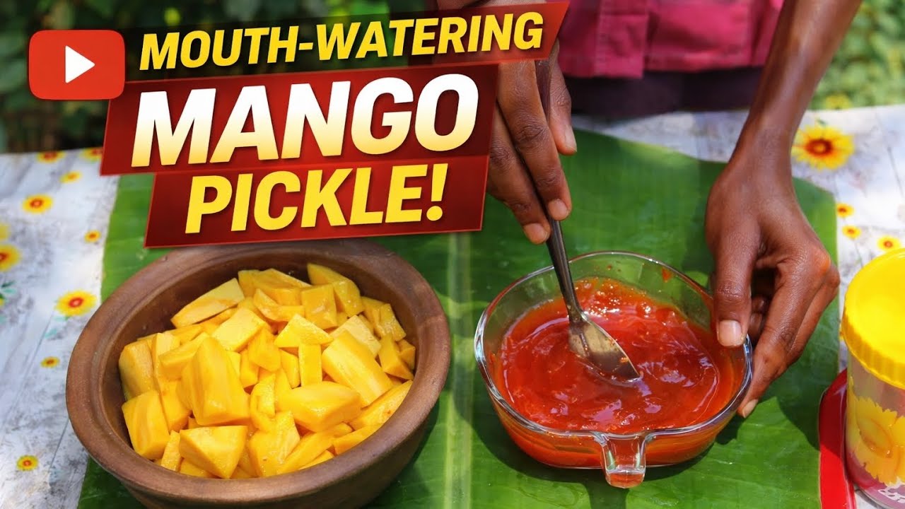 Mouth wartering mango pickle  අබ පෙරේතයන්ට  රසම රස අඹ අච්චාරු 🥭 🍋🍋🍋
