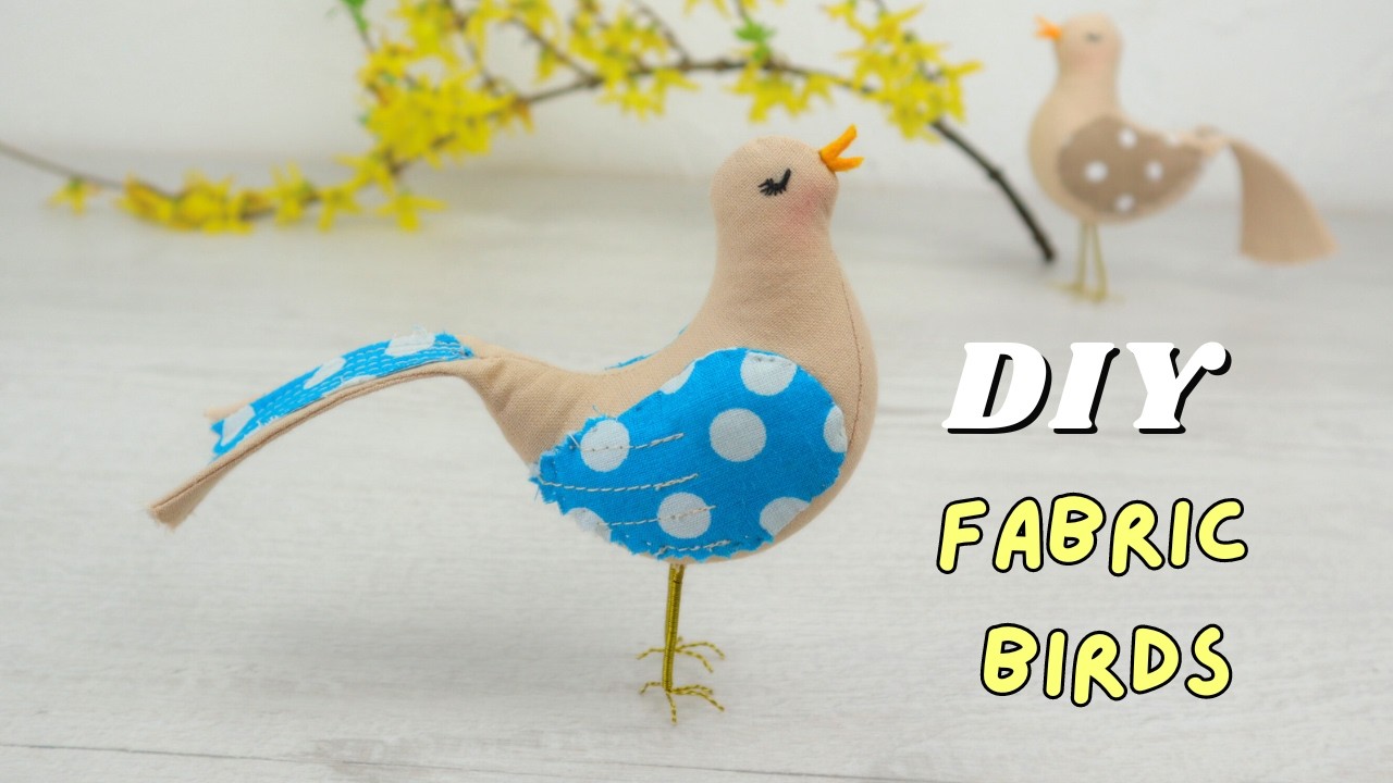 How to make a little birds. Sewing DIY