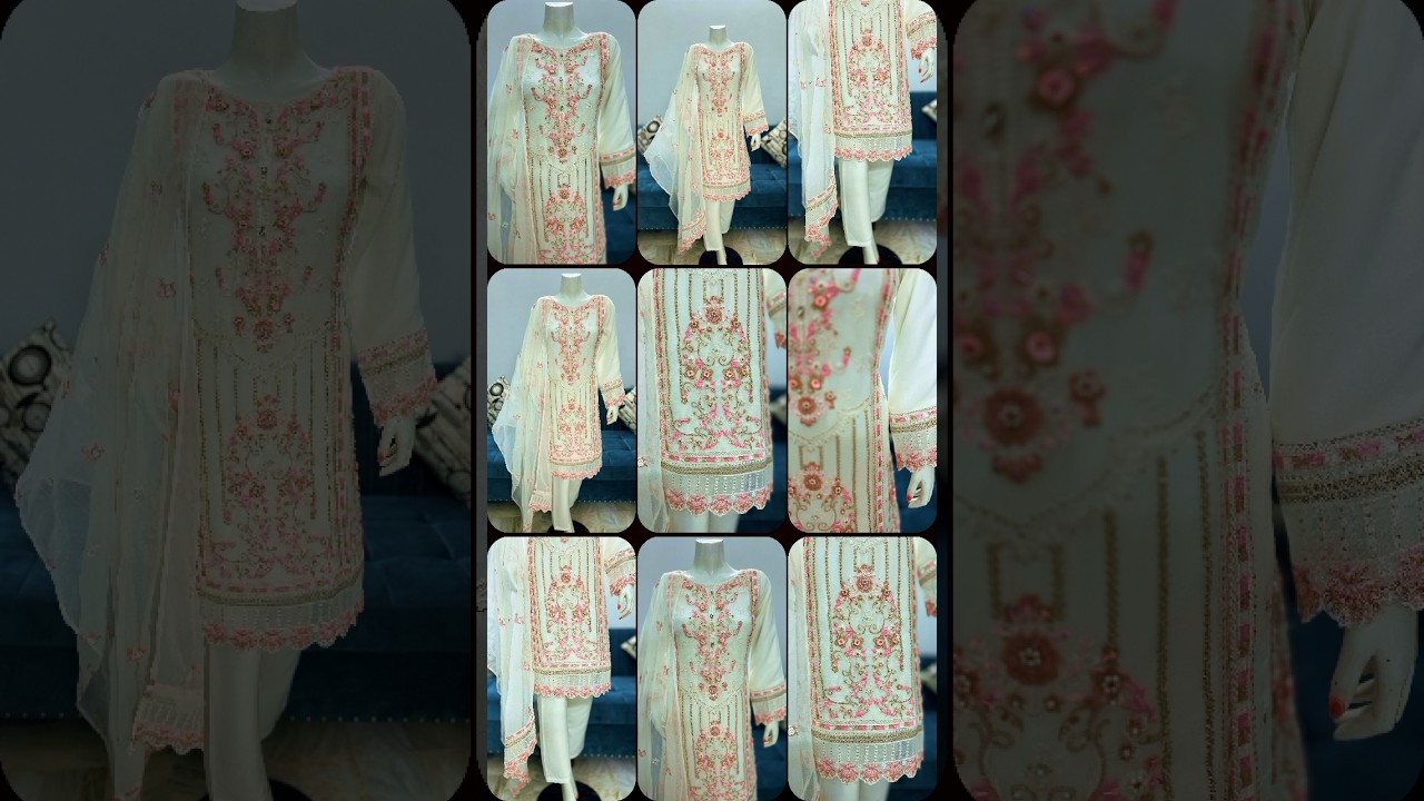 premium chiffon outfit order now WhatsApp +923080777116 