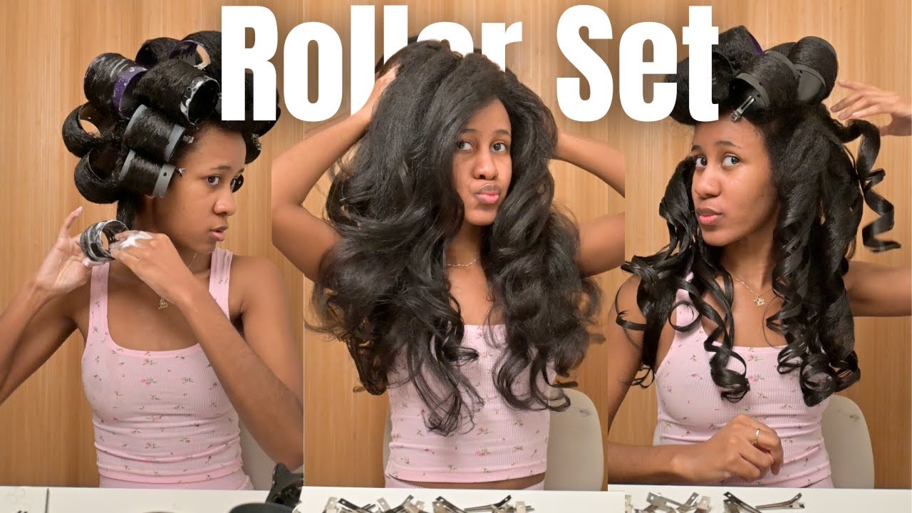 I TRIED DOING A MAGNETIC ROLLER SET FOR THE FIRST TIME