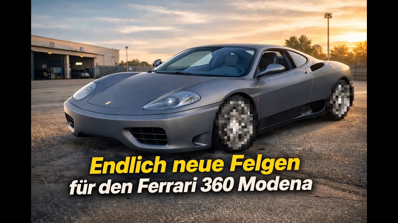 Neue Felgen für meinen Ferrari 360 Modena