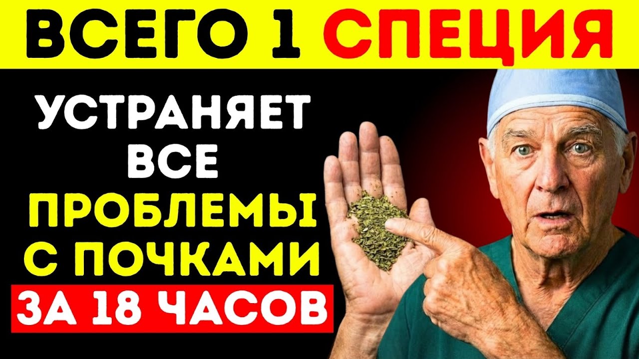 Эта Специя Очищает Ваши Почки И Выводит Токсины Мгновенно!