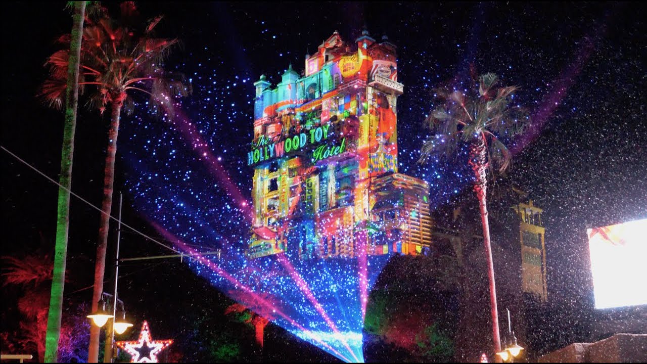 Sunset Seasons Greetings Tower of Terror 2019 4K FULL SHOW | Walt Disney World Hollywood Studios