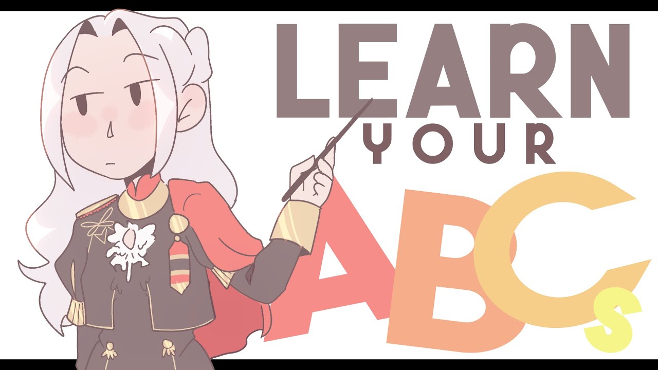 выучить алфавит с Эдельгардой из Fire Emblem